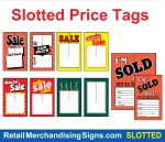 PRICE TAGS SOLD, SALE & CLEARANCE SLOTTED CARDS